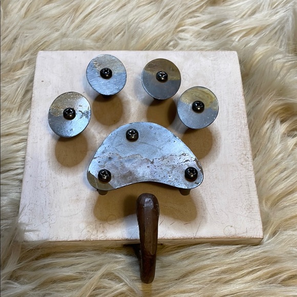 Rustic Metal and Wood Wall Hook - Picture 1 of 6